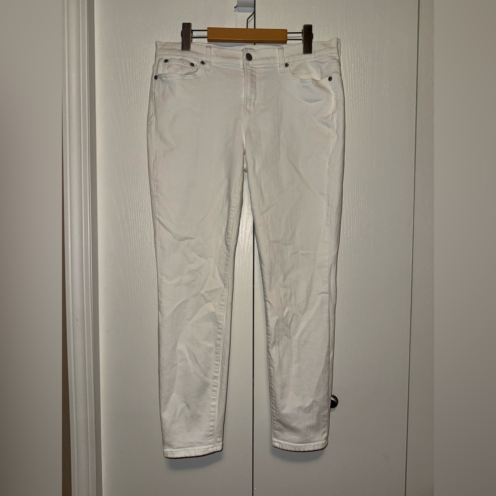 J Crew 9" mid-rise toothpick cropped jean